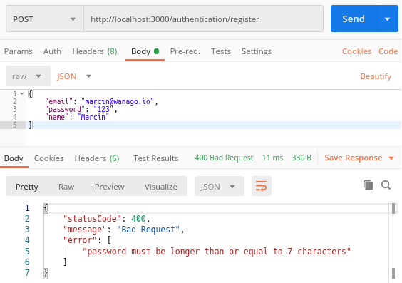 Centralized Error Handling in NestJS