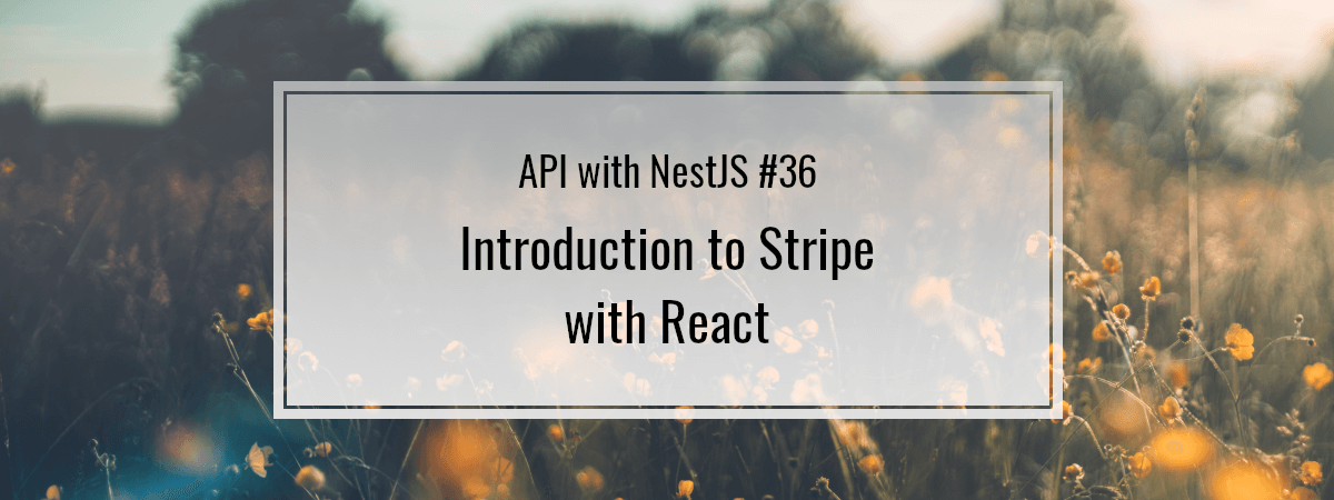 API with NestJS #36. Introduction to Stripe with React