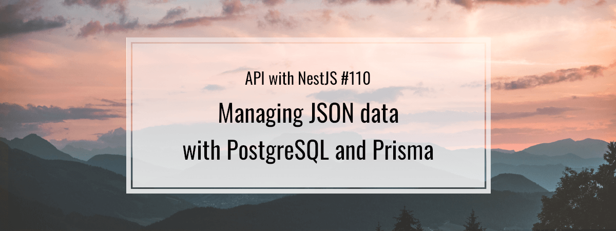API with NestJS #110. Managing JSON data with PostgreSQL and Prisma