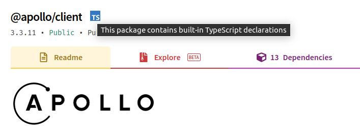 TypeScript declarations